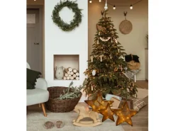 Näve Outdoor LED Deko Weihnachtsstern Braun 3er-Set