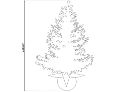 Näve Outdoor LED Deko Weihnachtsbaum H: 45 cm