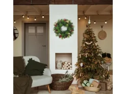 Näve Outdoor LED Weihnachtskranz Noel Gold