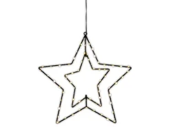 Näve Outdoor LED Weihnachtsdeko Fensterstern Schwarz