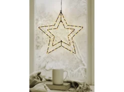 Näve Outdoor LED Weihnachtsdeko Fensterstern Schwarz