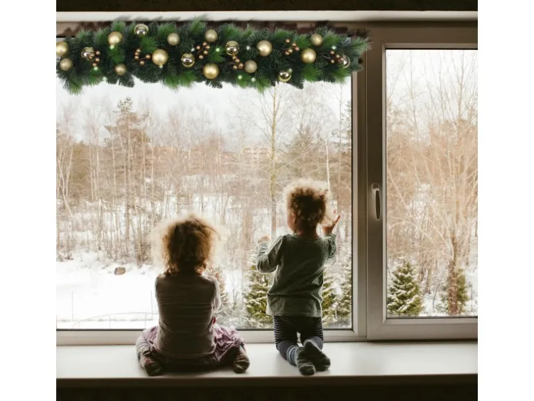 Näve Outdoor LED Weihnachtsranke Noel Gold