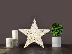 Näve Outdoor LED Weihnachtsdeko Stern Weiß 50 cm