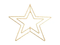 Näve Outdoor LED Weihnachtsdeko Fensterstern Gold 40 cm