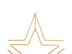 Näve Outdoor LED Weihnachtsdeko Fensterstern Gold 40 cm