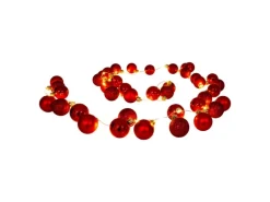 Näve Outdoor LED Weihnachtsdeko Lichterkette Rot