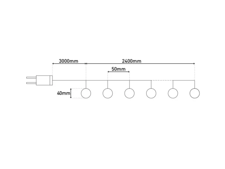 Näve Outdoor LED Weihnachtsdeko Lichterkette Gold