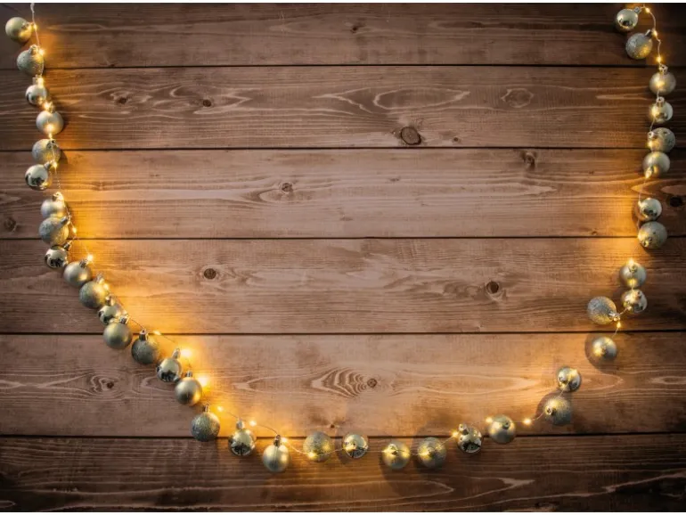 Näve Outdoor LED Weihnachtsdeko Lichterkette Gold