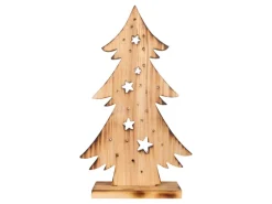 Näve Outdoor LED Weihnachtsdeko Holz Tannenbaum 47 cm