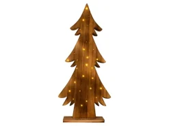 Näve Outdoor LED Weihnachtsdeko Holz Tannenbaum 90 cm