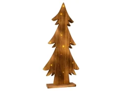 Näve Outdoor LED Weihnachtsdeko Holz Tannenbaum 90 cm