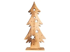 Näve Outdoor LED Weihnachtsdeko Holz Tannenbaum 80 cm