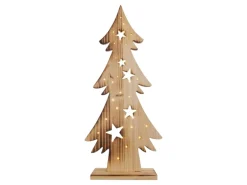 Näve Outdoor LED Weihnachtsdeko Holz Tannenbaum 80 cm