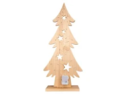 Näve Outdoor LED Weihnachtsdeko Holz Tannenbaum 80 cm