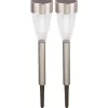 OBI LIGHTING LED-Solarspieß Doria 2er-Set