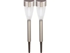 OBI LIGHTING LED-Solarspieß Doria 2er-Set
