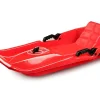 Ondis24 Kinderschlitten Basic Rodel Rot 2 Sitzer 88 cm Schlitten