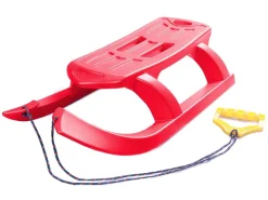Ondis24 Kinderschlitten Rennrodel Bob Arrow mit Metallkufen Rot Schlitten