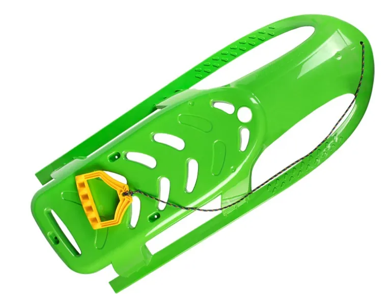 Ondis24 Kinderschlitten Rennrodel Bob Bullet mit Metallkufen Grün Schlitten