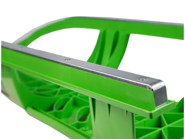 Ondis24 Kinderschlitten Rennrodel Bob Bullet mit Metallkufen Grün Schlitten