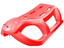 Ondis24 Schlitten Rennrodel Bob Seelöwe mit Metallkufen Rot