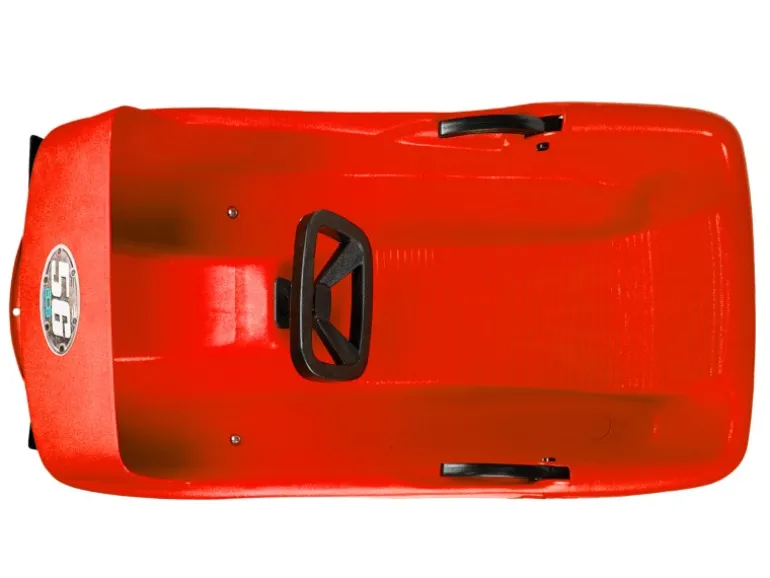 Ondis24 Schlitten Super Bob Rot 1 Sitz Lenkschlitten