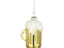 Ornament Bier Gold 5,5 x 4,5 x 7,5 cm