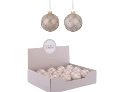 Ornament Kugel Creme Ø 8 cm