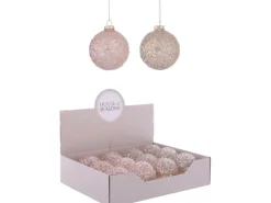 Ornament Kugel Rosa transparent Ø 8 cm