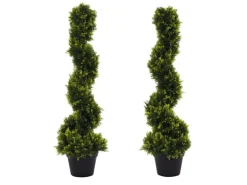 Outsunny Künstlicher Zedernbaum Kunststoff Zement  18L x 18B x 90H cm