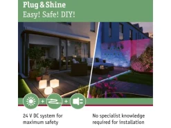 Paulmann LED Gartenspot Plug & Shine Shira Zigbee 3.0 IP65 RGBW+ 6,5 W Anthrazit