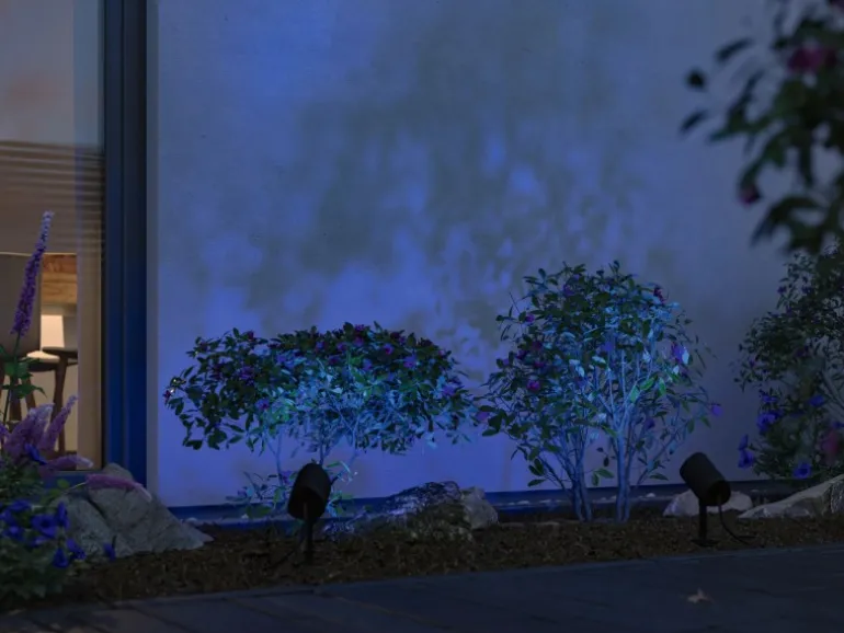 Paulmann LED Gartenspot Plug & Shine Shira Zigbee 3.0 IP65 RGBW+ 6,5 W Anthrazit