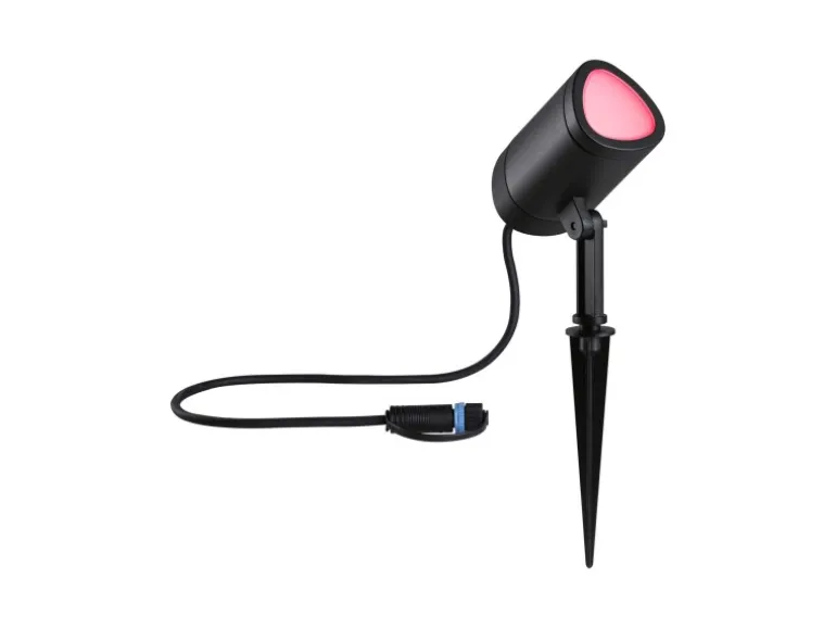 Paulmann LED Gartenspot Plug & Shine Shira Zigbee 3.0 IP65 RGBW+ 6,5 W Anthrazit