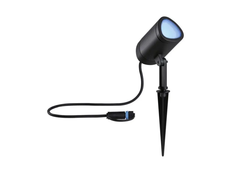 Paulmann LED Gartenspot Plug & Shine Shira Zigbee 3.0 IP65 RGBW+ 6,5 W Anthrazit