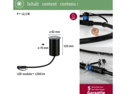 Paulmann LED-Bodeneinbauleuchte Plug & Shine Floor IP67 3000 K 11 W
