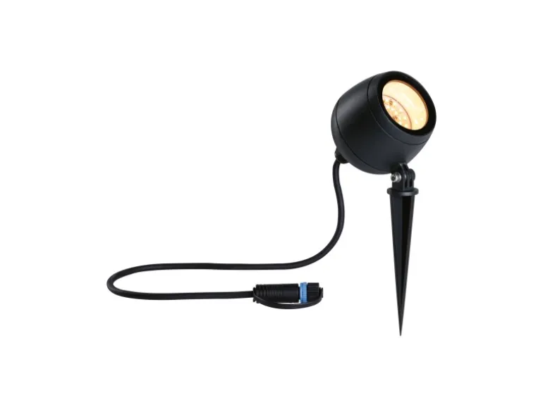 Paulmann LED-Gartenspot Plug & Shine Kikolo Zigbee 3.0 RGBW+ 660 lm Anthrazit