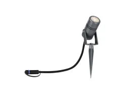 Paulmann LED-Gartenstrahler Plug & Shine Radon IP65 3000 K 11 W Grau