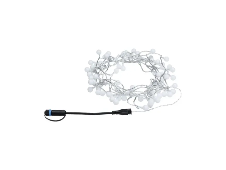 Paulmann LED-Lichterkette Plug & Shine 7,5 m Warmweiß IP44 3000 K Schwarz