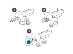 Pebaro Prägestempel-Set Papier Prägezange