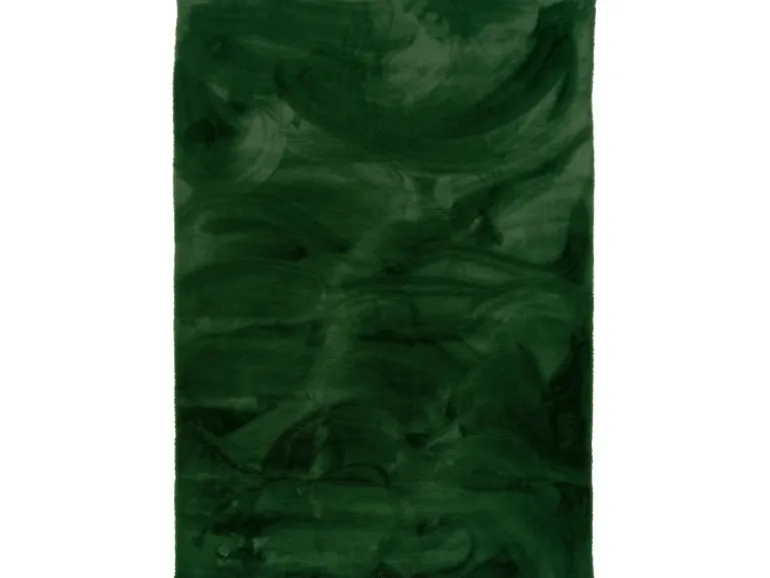 Pergamon Luxus Super Soft Fellteppich Plush Tannengrün 120x170cm