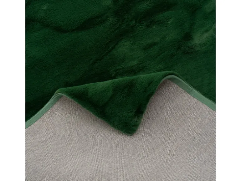 Pergamon Luxus Super Soft Fellteppich Plush Tannengrün 120x170cm