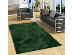 Pergamon Luxus Super Soft Fellteppich Plush Tannengrün 160x230cm
