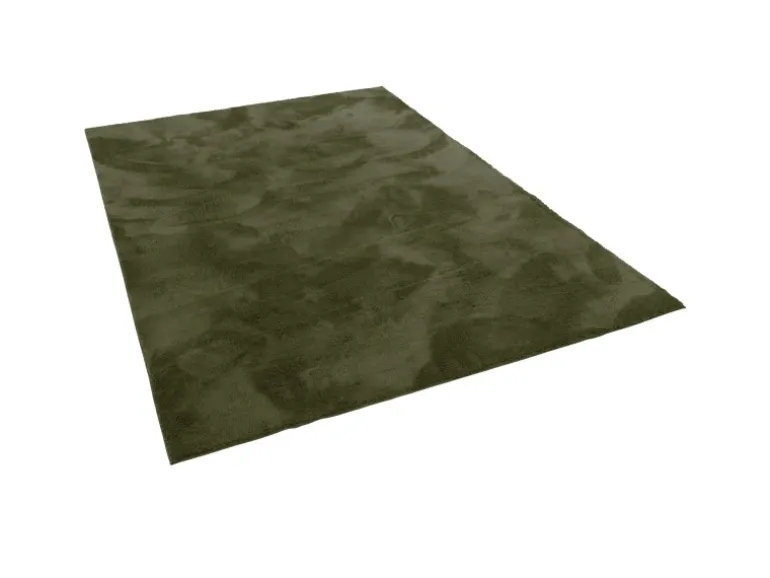 Pergamon Luxus Super Soft Fellteppich Pearl Tannengrün 140x200cm