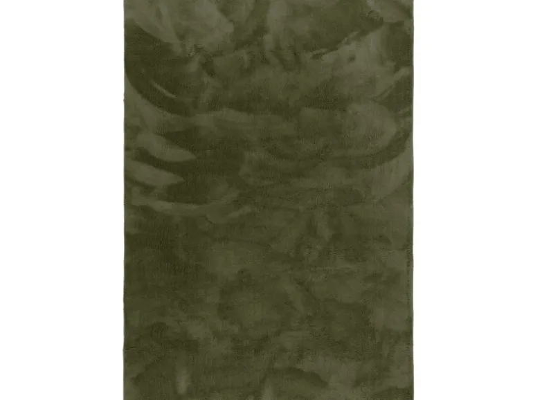 Pergamon Luxus Super Soft Fellteppich Pearl Tannengrün 80x150cm