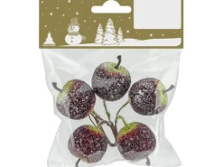 Äpfel mit Draht mit zuckerartigem Überzug  Rot-Grün