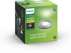Philips LED-Einbauleuchte Moss Edelstahl