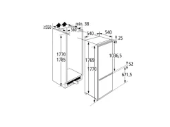 PKM Einbau-Kühl-Gefrierkombination KG250.4EEB Weiß