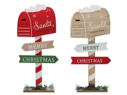 Postfach Holz 2-fach Sortiert 25,5 cm x 5 cm x 50,5 cm Mehrfarbig