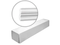 PROFHOME 150275 Eckleisten 1 Karton Set mit 6 Zierleisten 12 m Weiß