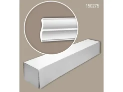 PROFHOME 150275 Eckleisten 1 Karton Set mit 6 Zierleisten 12 m Weiß
